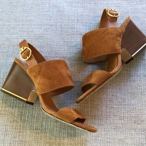 Tory Burch Selby Block Sandals Sz 8